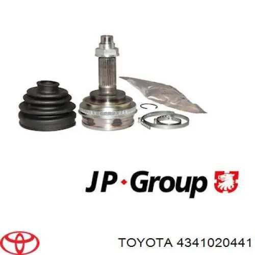 4341020470 Toyota árbol de transmisión delantero derecho