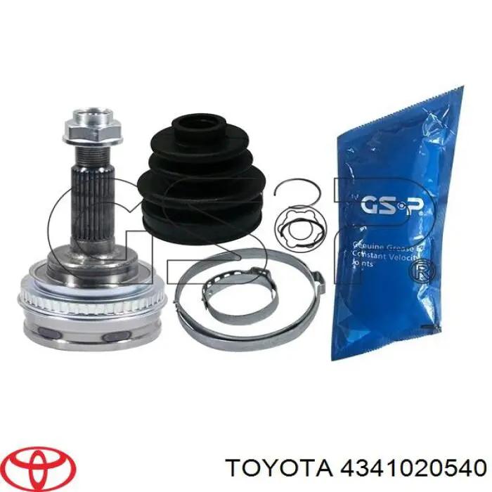 4341020540 Toyota árbol de transmisión delantero derecho