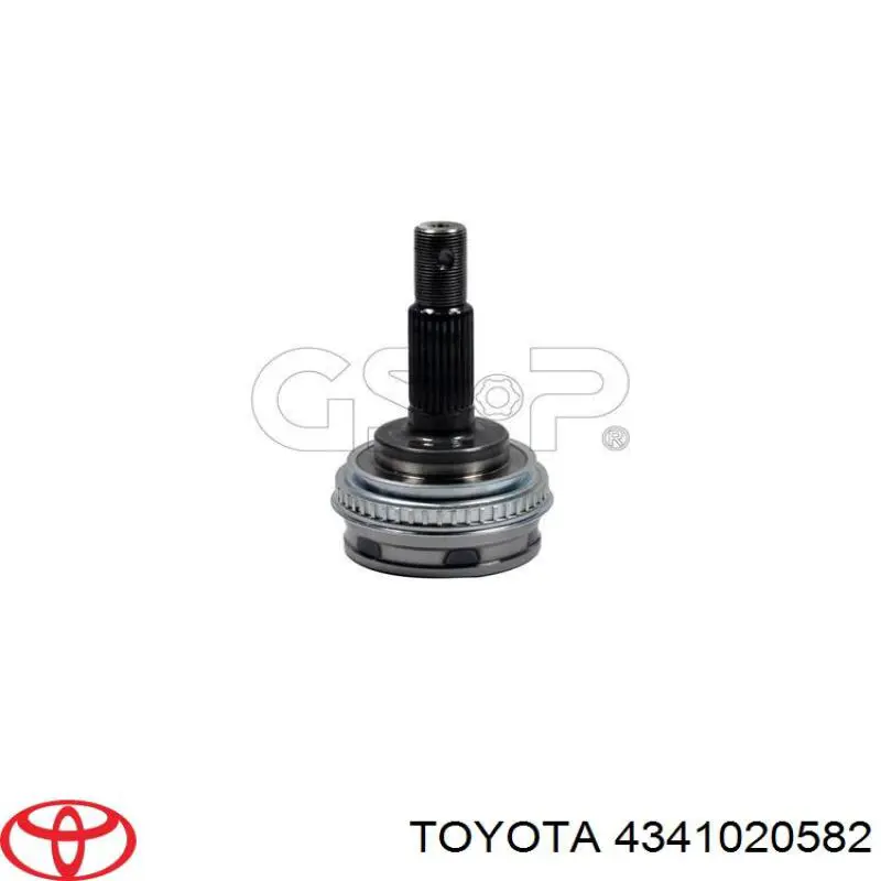 4341020582 Toyota árbol de transmisión delantero derecho