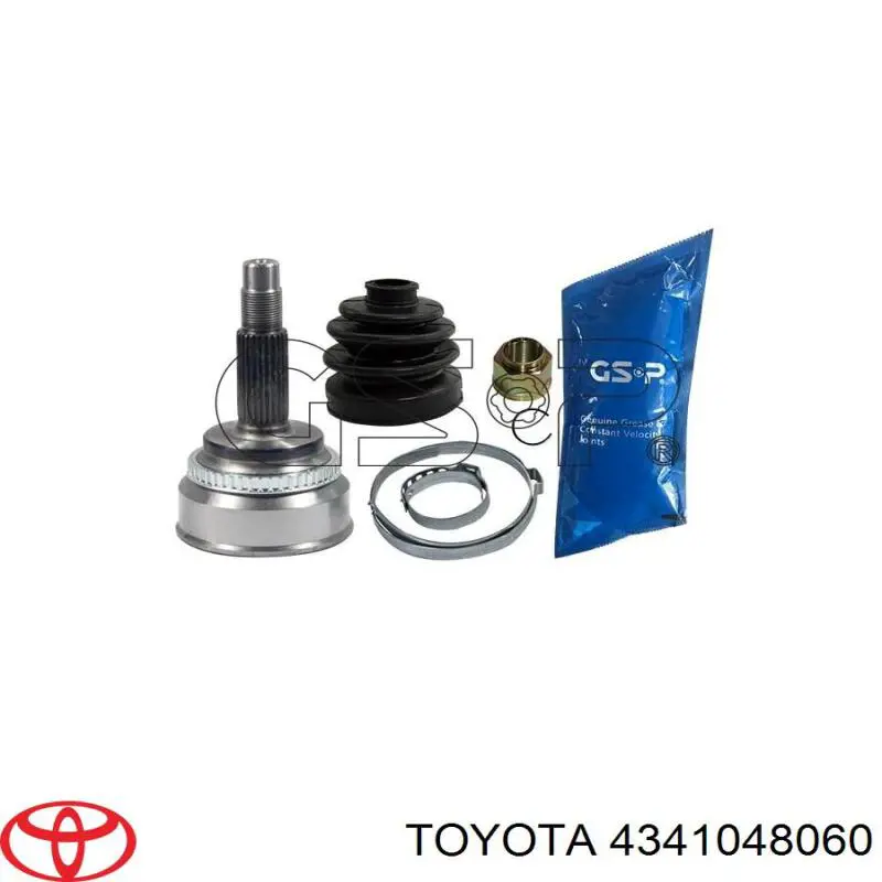 4341048060 Toyota árbol de transmisión delantero derecho