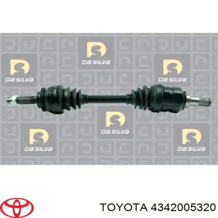 4342005320 Toyota árbol de transmisión delantero izquierdo