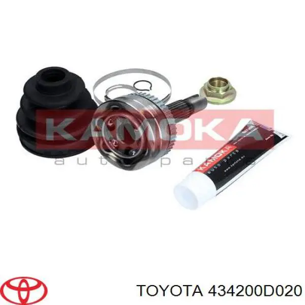 434200D020 Toyota árbol de transmisión delantero izquierdo