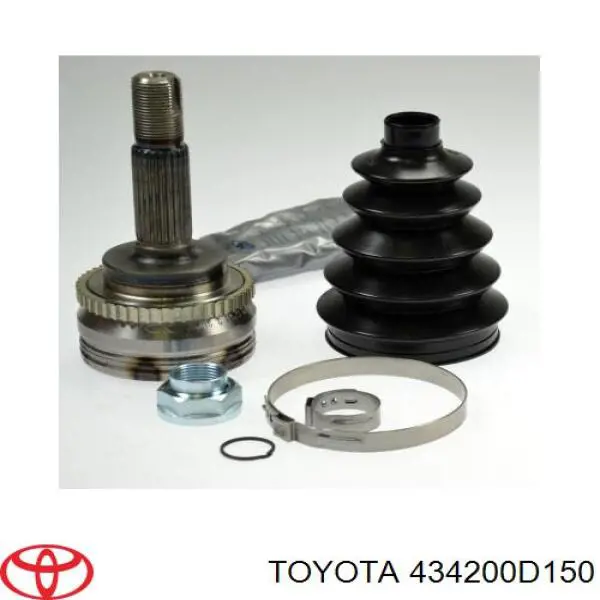 434200D150 Toyota árbol de transmisión delantero izquierdo