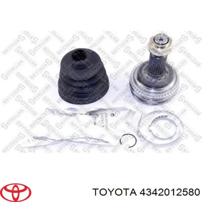 4342012580 Toyota árbol de transmisión delantero izquierdo