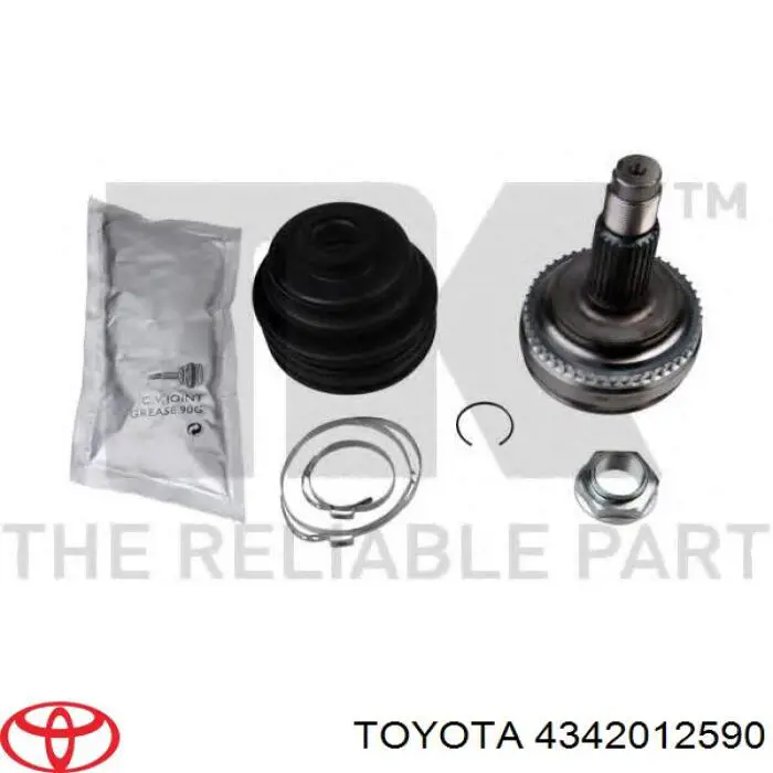 4341021060 Toyota árbol de transmisión delantero izquierdo