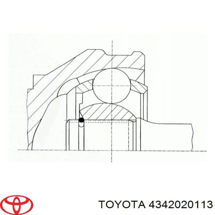 4342020113 Toyota junta homocinética exterior delantera