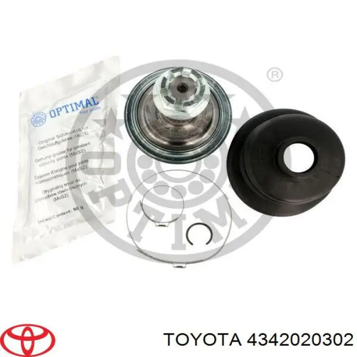 4342020302 Toyota árbol de transmisión delantero izquierdo