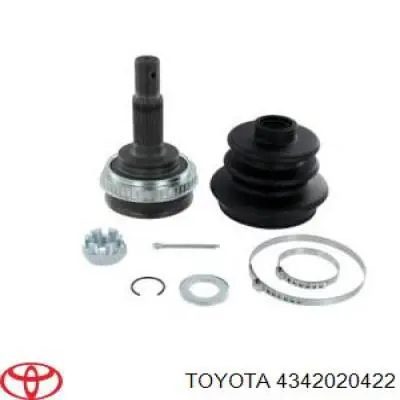 4342020422 Toyota árbol de transmisión delantero izquierdo