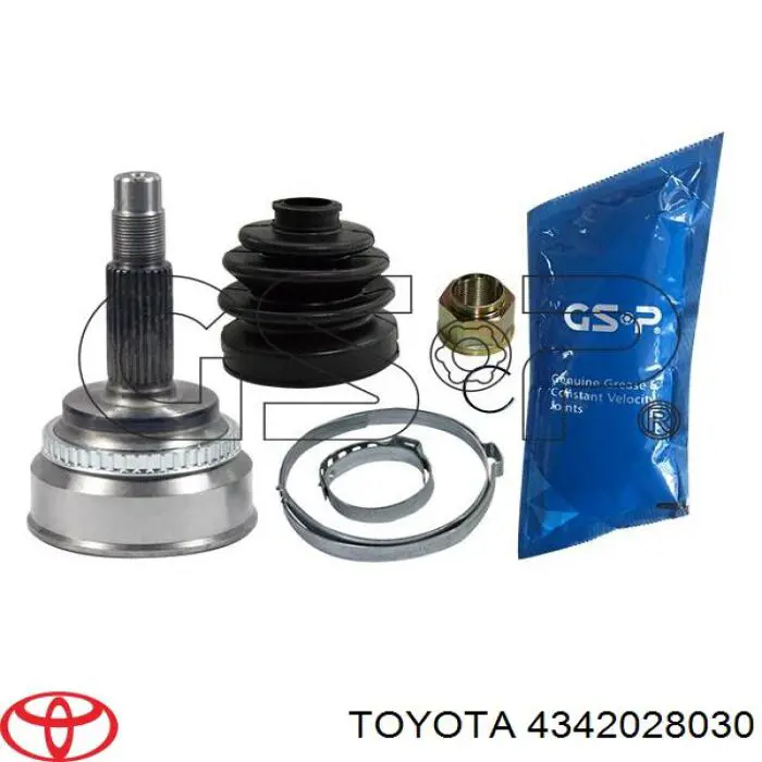 4342028030 Toyota árbol de transmisión delantero izquierdo