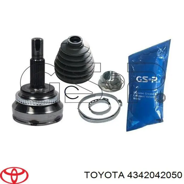 4341013050 Toyota árbol de transmisión delantero derecho