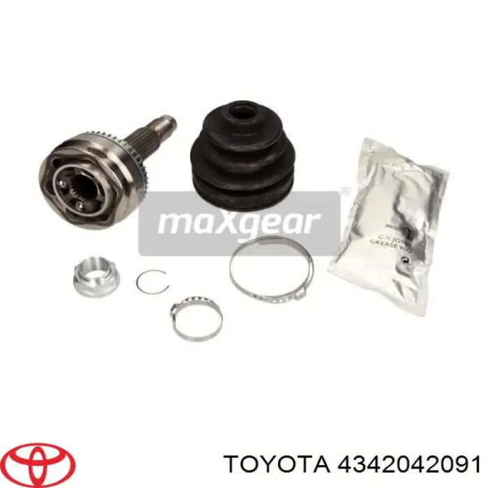 4342042091 Toyota árbol de transmisión delantero izquierdo