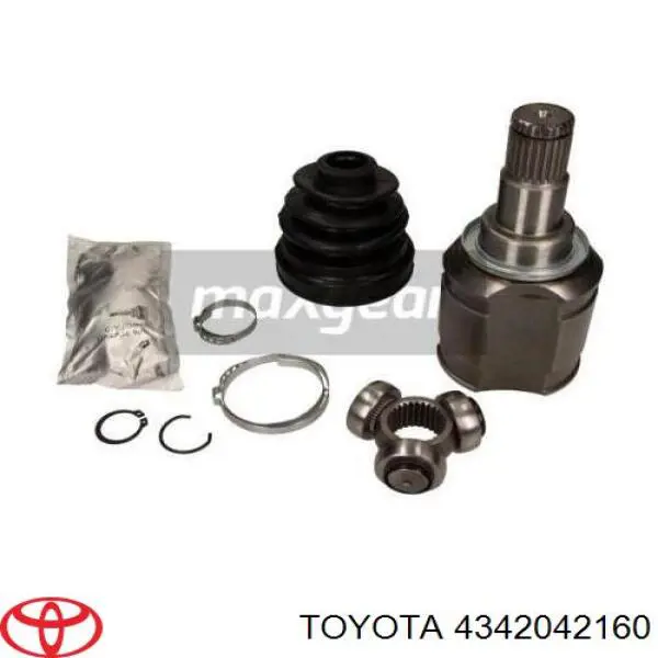 4342042160 Toyota árbol de transmisión delantero izquierdo