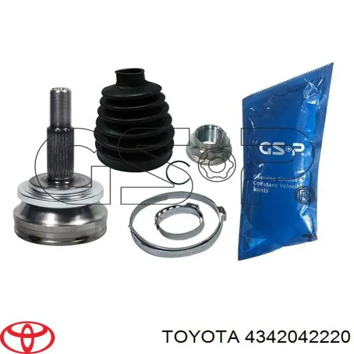 4342042220 Toyota árbol de transmisión delantero izquierdo