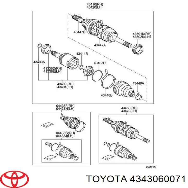  Árbol de transmisión delantero para Lexus LX URJ201