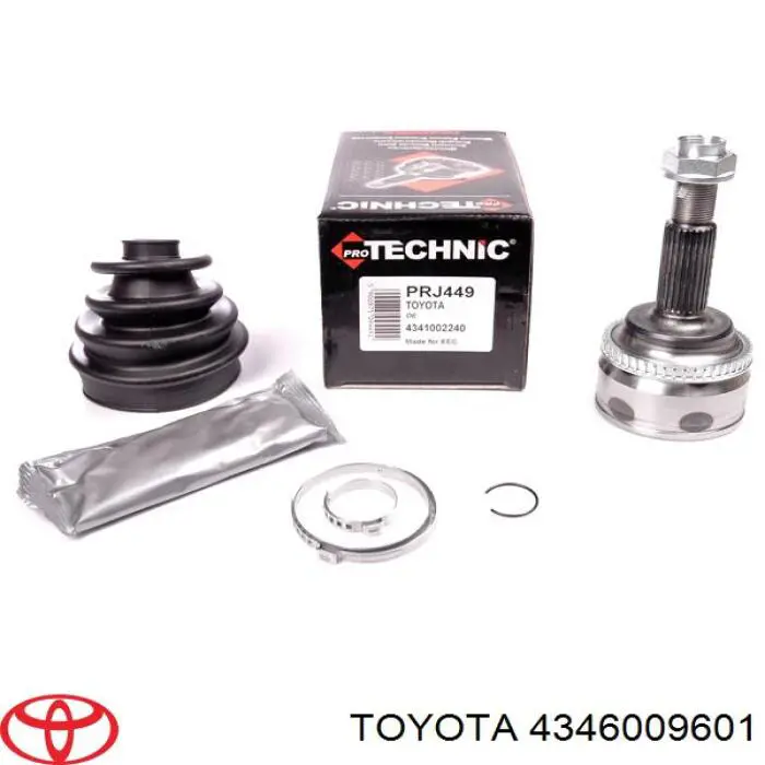 4346009601 Toyota junta homocinética exterior delantera derecha