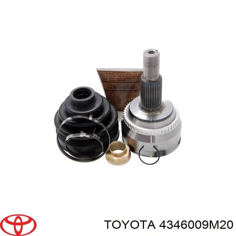 4346009W60 Toyota árbol de transmisión delantero derecho