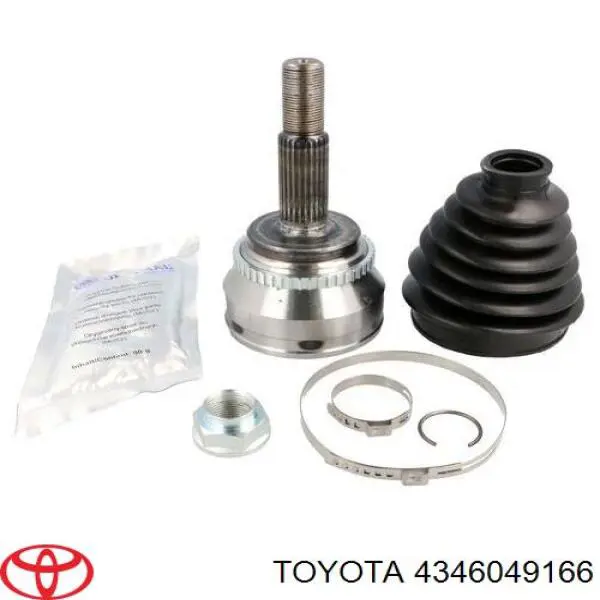 4346049166 Toyota árbol de transmisión delantero derecho