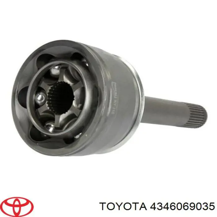 4346069035 Toyota árbol de transmisión delantero