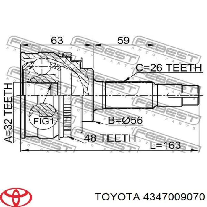 4347009070 Toyota 