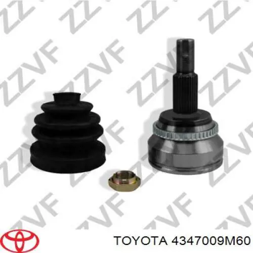 4347009M60 Toyota junta homocinética exterior delantera izquierda