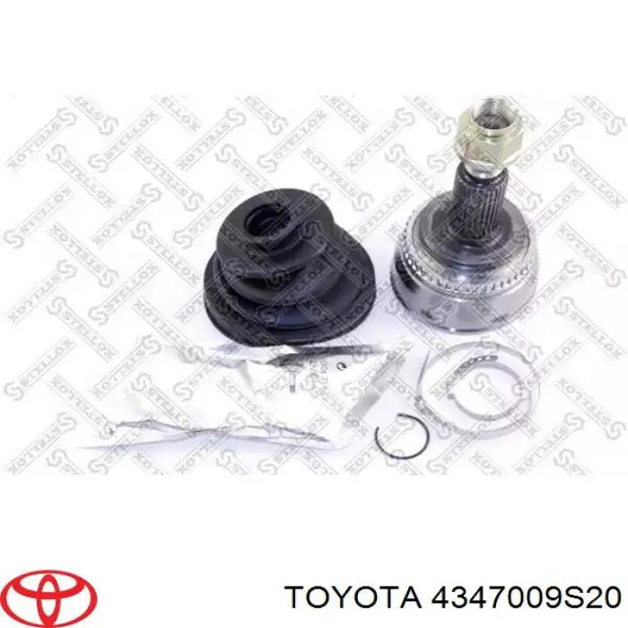 4347009S20 Toyota árbol de transmisión delantero derecho