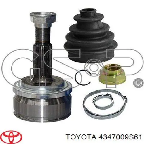 4347009S61 Toyota junta homocinética exterior delantera izquierda