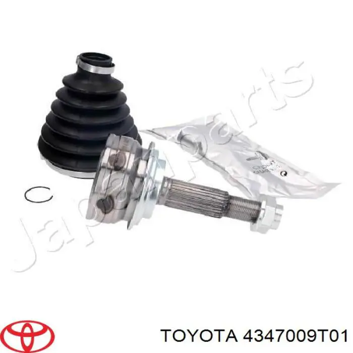 4347009T01 Toyota árbol de transmisión delantero izquierdo