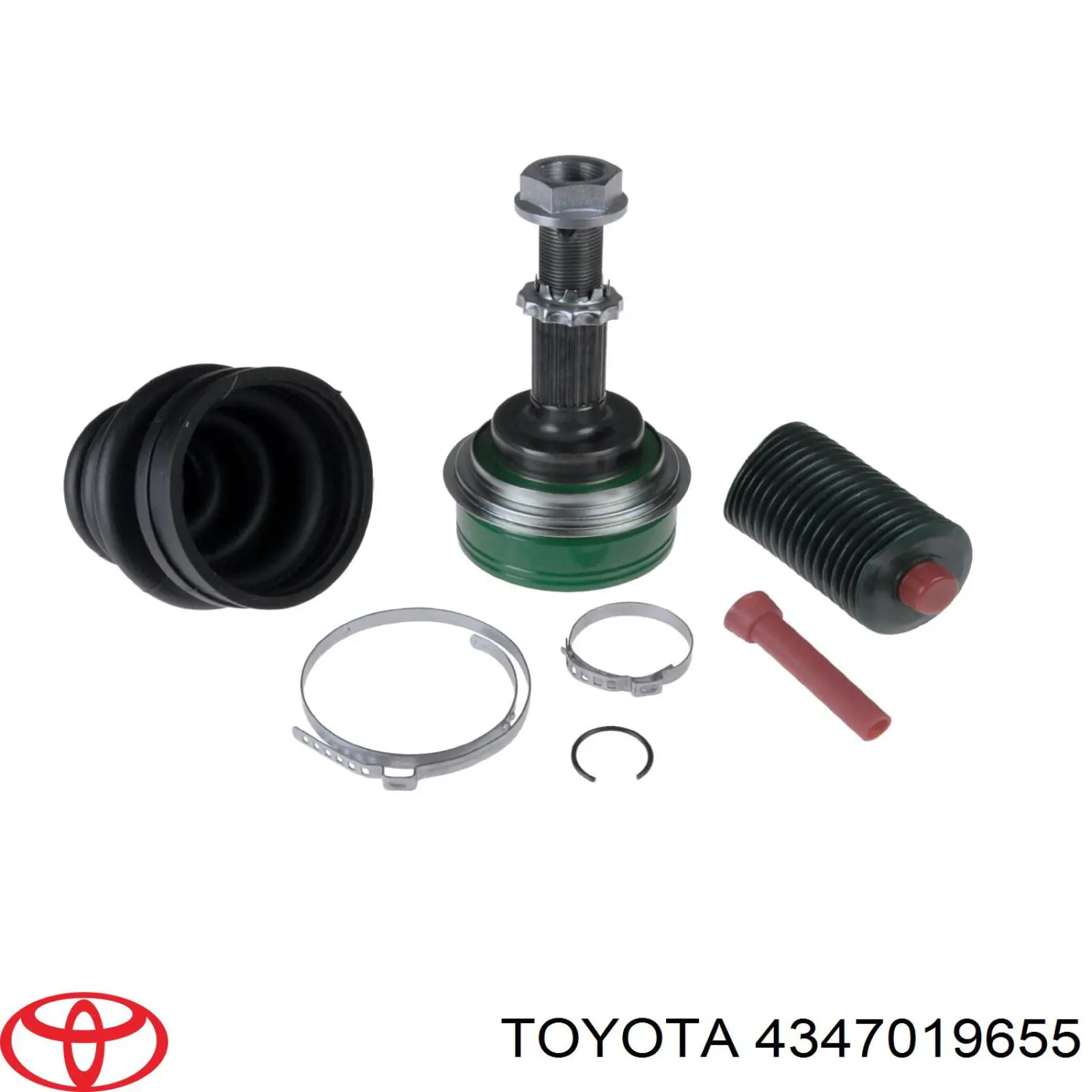 4347019656 Toyota árbol de transmisión delantero derecho