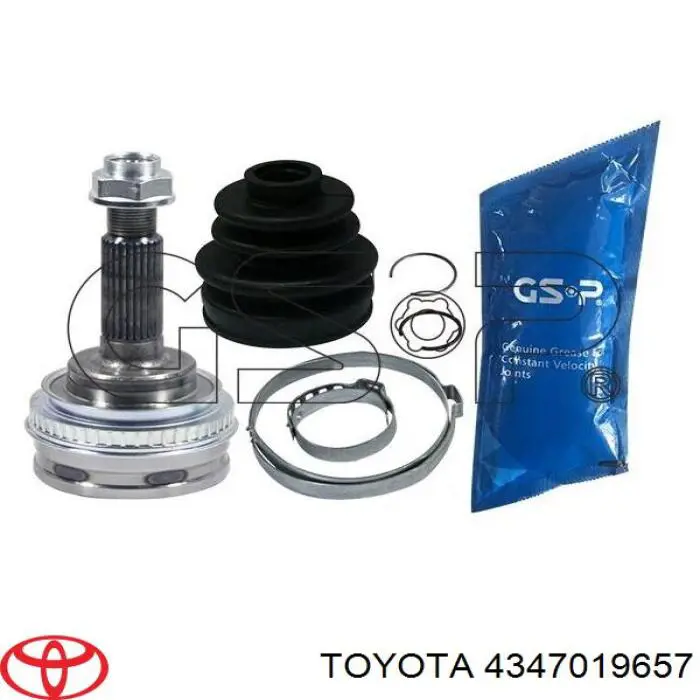 4347019657 Toyota árbol de transmisión delantero derecho