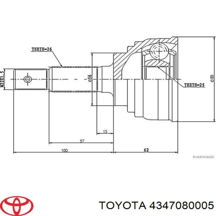 4347080005 Toyota 