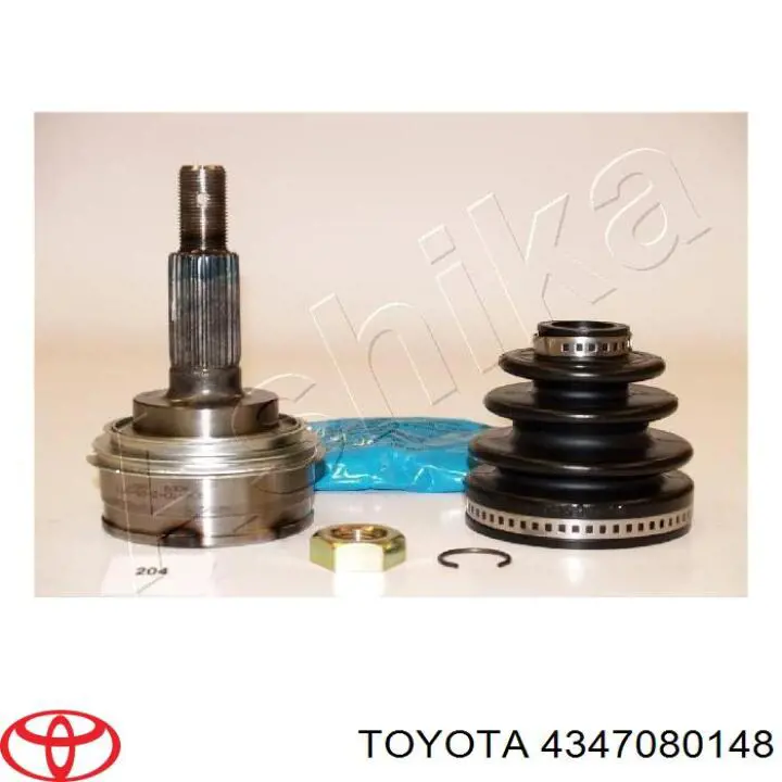 4347080148 Toyota árbol de transmisión delantero izquierdo