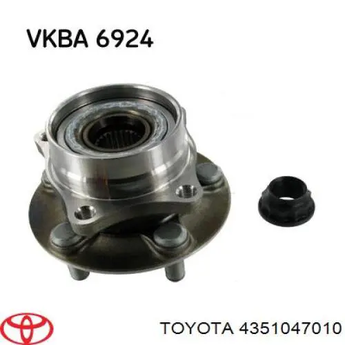 4351047010 Toyota cubo de rueda delantero