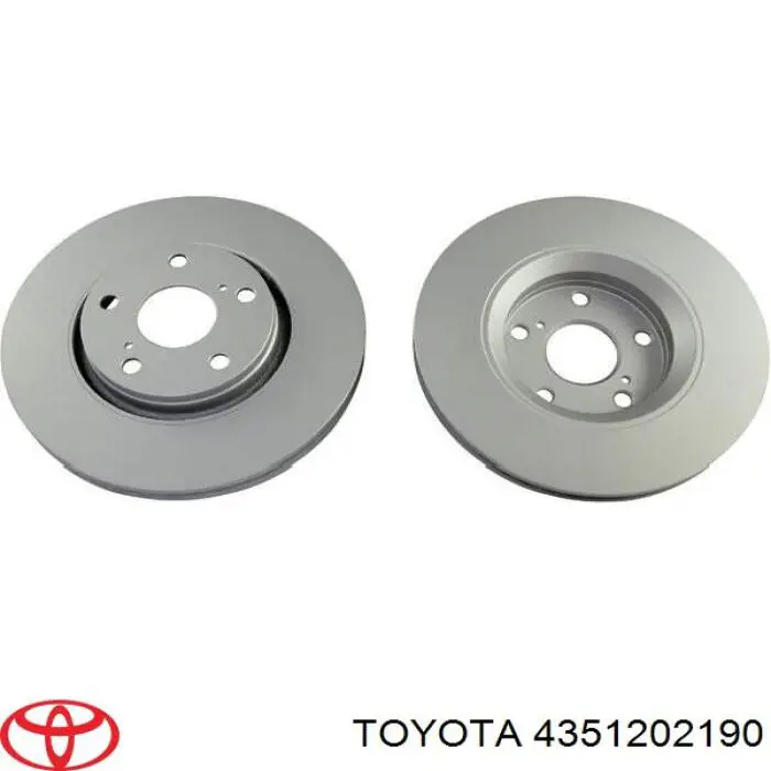 4351202190 Toyota freno de disco delantero