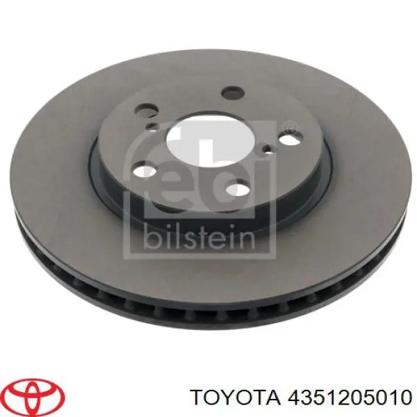 4351205010 Toyota freno de disco delantero