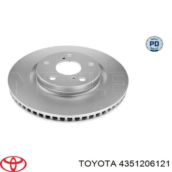 4351206121 Toyota freno de disco delantero