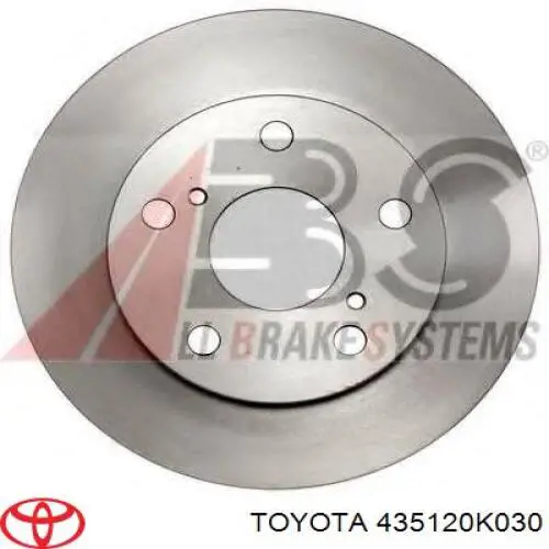 435120K030 Toyota freno de disco delantero