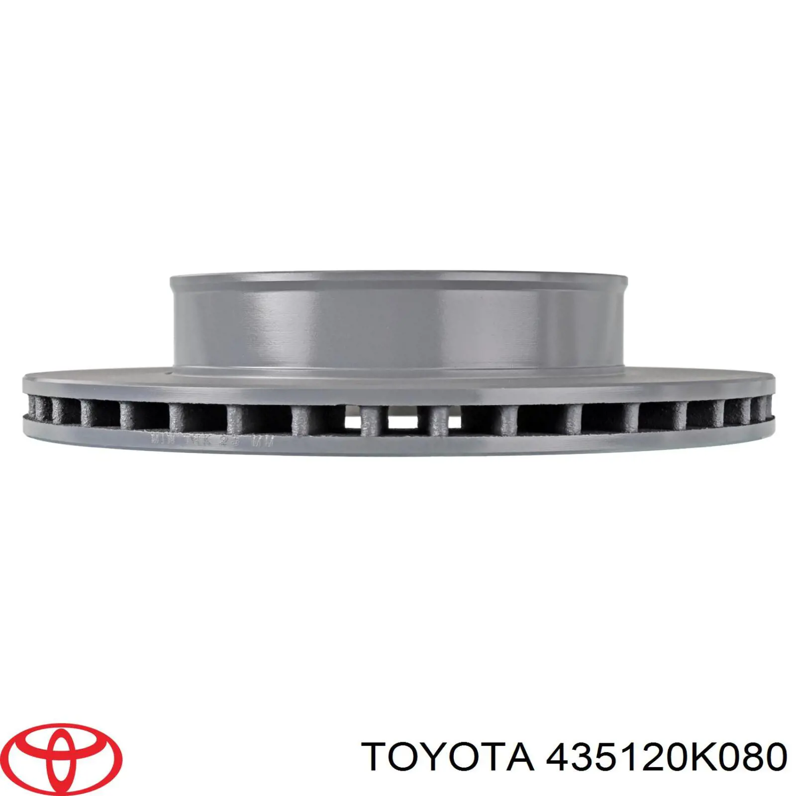 435120K080 Toyota freno de disco delantero