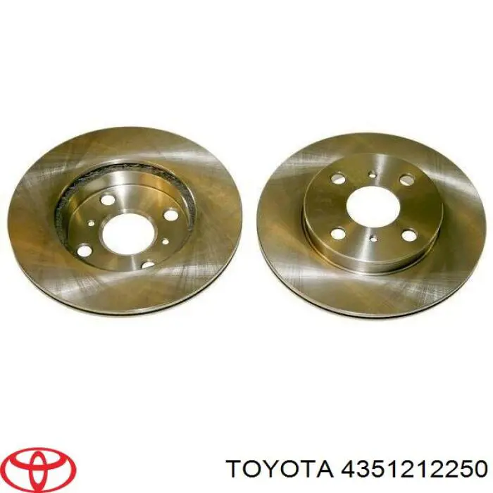 4351212250 Toyota freno de disco delantero