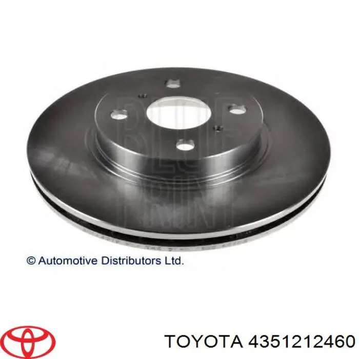 4351212460 Toyota freno de disco delantero