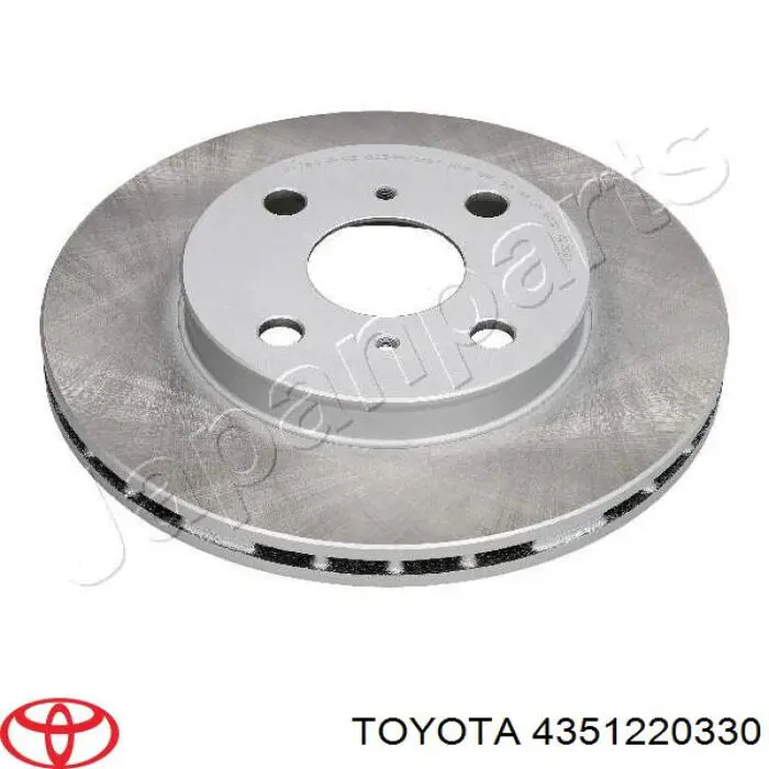 4351220330 Toyota freno de disco delantero