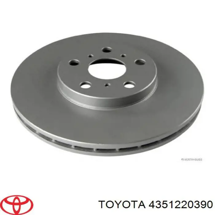 4351220390 Toyota freno de disco delantero