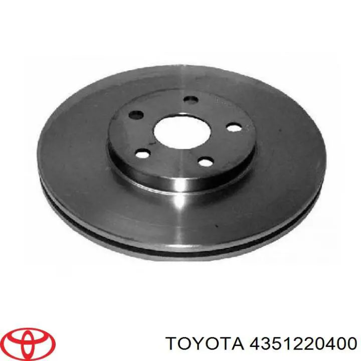 4351220400 Toyota freno de disco delantero