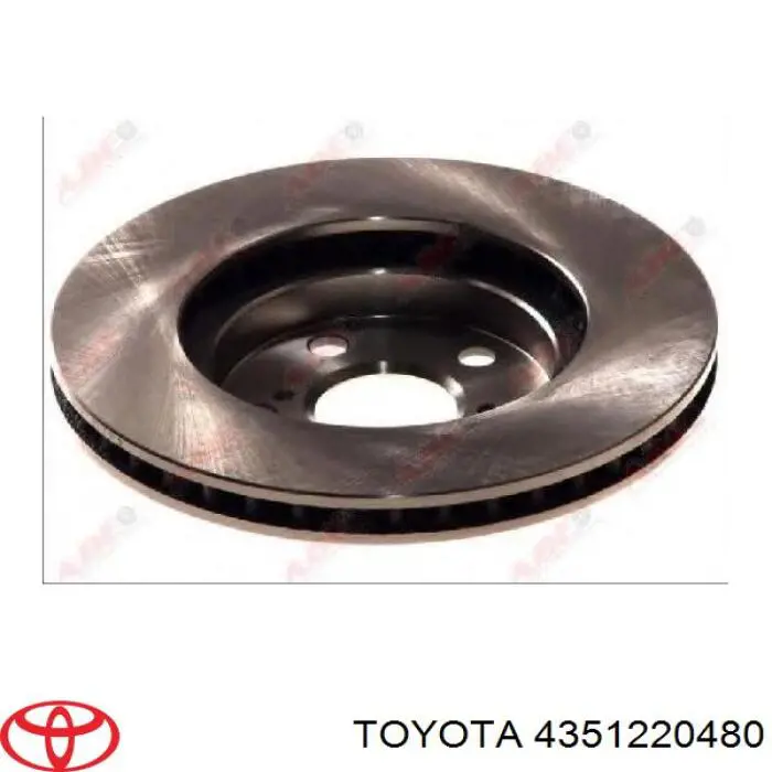 4351220480 Toyota freno de disco delantero