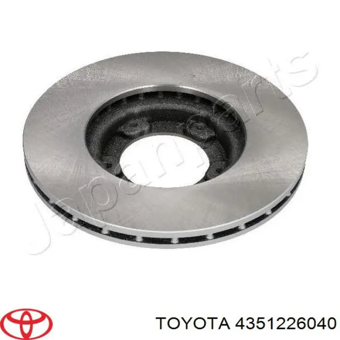 4351226040 Toyota freno de disco delantero