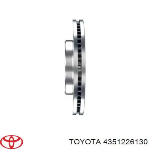 4351226130 Toyota freno de disco delantero