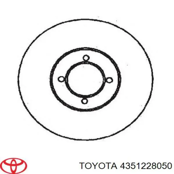  Freno de disco delantero para Toyota Liteace CM30G, KM30G