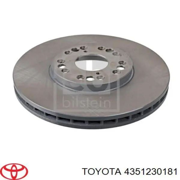 4351230181 Toyota freno de disco delantero