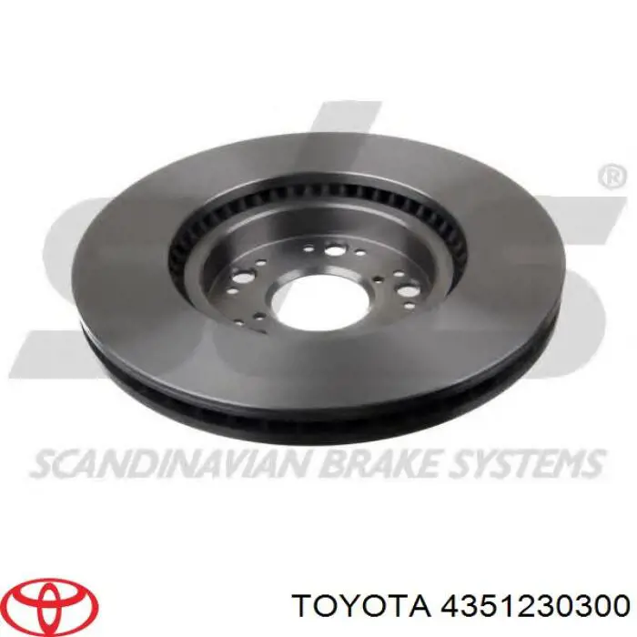 4351230300 Toyota freno de disco delantero