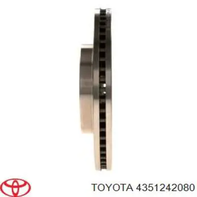 4351242080 Toyota freno de disco delantero