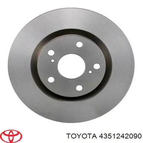 4351242090 Toyota freno de disco delantero